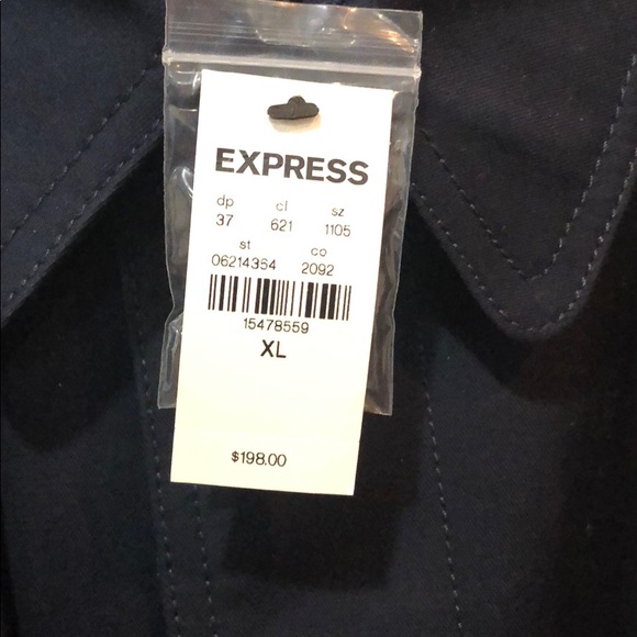 Express solid trench coat - Picture 3 of 4